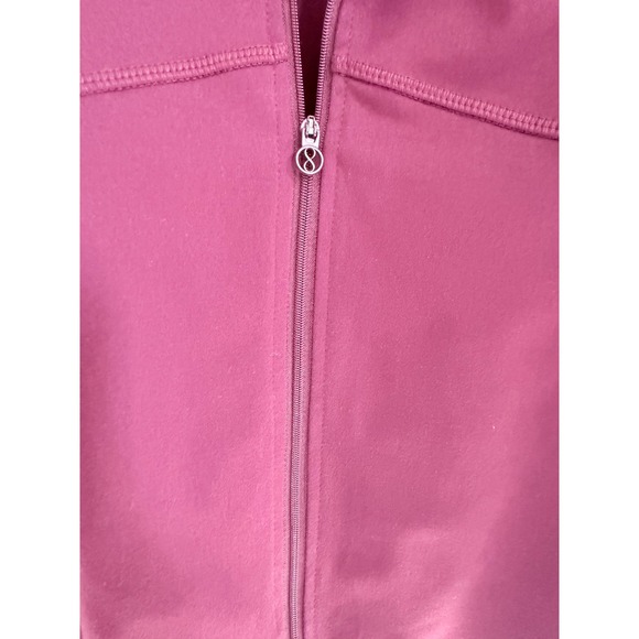 Layers Qwick Dry Zip Up Jacket Women Size S Burgundy ActivewearAthleisure - Picture 5 of 5